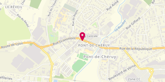 Plan de BNP Paribas - Pont de Cheruy, 8 Rue de la République, 38230 Pont-de-Chéruy