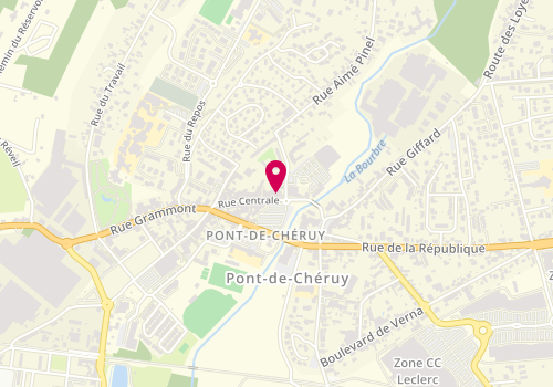 Plan de Credit Agricole Mutuel Sud Rhone Al, 33 Rue Centrale, 38230 Pont-de-Chéruy