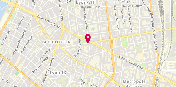 Plan de CCF, 34 avenue Félix Faure, 69007 Lyon