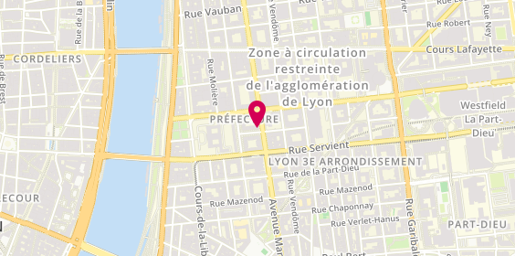 Plan de Banque BCP Lyon, 82 avenue Maréchal de Saxe, 69003 Lyon