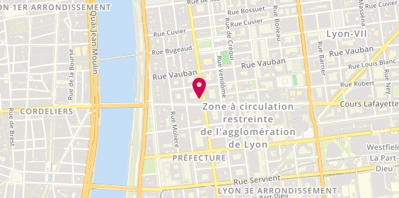 Plan de BNP Paribas - Lyon Lafayette, 21 Cr Lafayette, 69006 Lyon