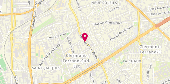 Plan de Banque Chalus NEUF SOLEILS, 108 avenue Léon Blum, 63000 Clermont-Ferrand