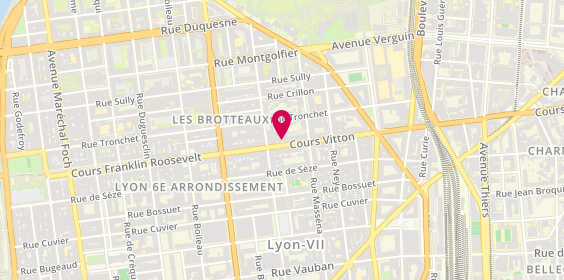 Plan de BNP Paribas - Lyon Cours Vitton, 29-31 Cr Vitton, 69006 Lyon