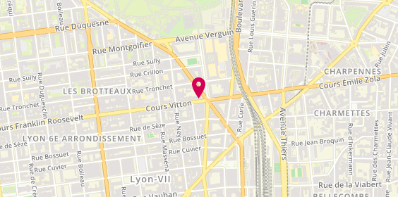 Plan de LCL Banque et assurance, 94 Boulevard des Belges, 69006 Lyon