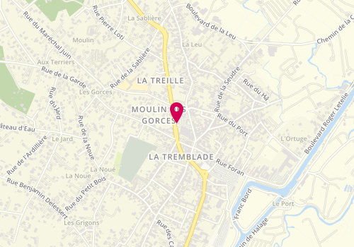 Plan de La Tremblade, 16 Boulevard Pasteur, 17390 La Tremblade
