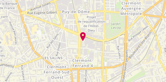 Plan de Crédit Agricole Centre France, 3 Avenue Libération, 63000 Clermont-Ferrand