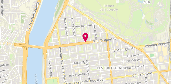 Plan de BNP Paribas - Lyon Tete d'Or, 47-49 Rue Duquesne, 69006 Lyon