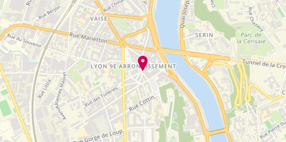 Plan de BNP Paribas - Lyon Vaise, 1 Rue du Chapeau Rouge, 69009 Lyon