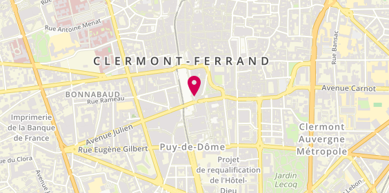 Plan de Banque Populaire Auvergne Rhône Alpes, 37 Place Jaude, 63000 Clermont-Ferrand