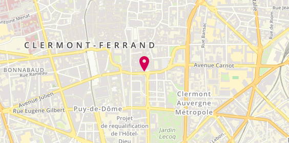 Plan de Crédit Agricole, 4 Rue Ballainvilliers, 63000 Clermont-Ferrand