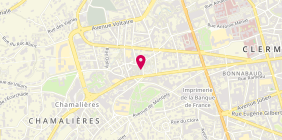 Plan de BNP Paribas - Chamalieres, 6 Rue Hippolyte Chatrousse, 63400 Chamalières