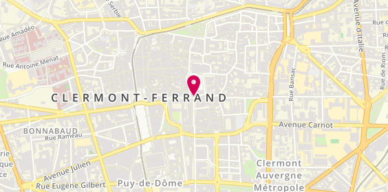 Plan de Banque Populaire Auvergne Rhone Alpes, 14 place de la Victoire, 63000 Clermont-Ferrand
