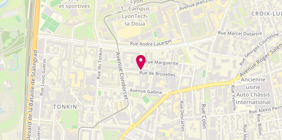 Plan de BNP Paribas Immobilier, 17 Rue Bruxelles, 69100 Villeurbanne