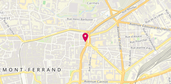 Plan de LCL Banque et assurance, 3 place Delille, 63000 Clermont-Ferrand