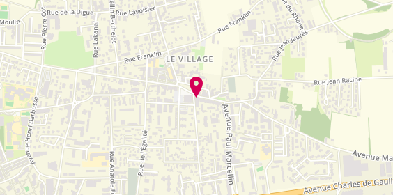 Plan de Caisse d'Epargne Vaulx en Velin, 78 Rue de la République, 69120 Vaulx-en-Velin