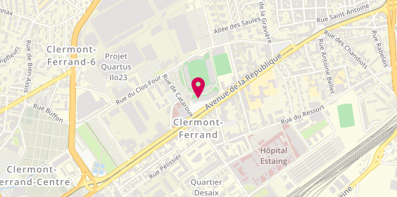 Plan de Clermont le Maul, 107 avenue de la République, 63100 Clermont-Ferrand