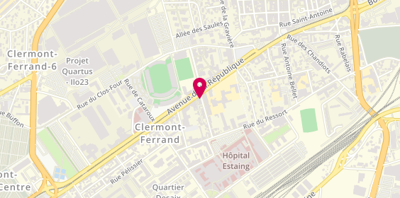 Plan de Sg Clermont-Ferrand Montferrand (0065.2), 116 avenue de la République, 63100 Clermont-Ferrand