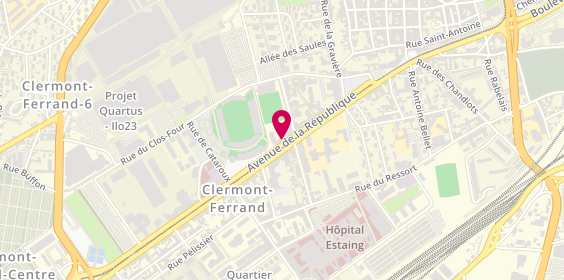 Plan de Clermont Stade Nuger, 119 avenue de la République, 63000 Clermont-Ferrand