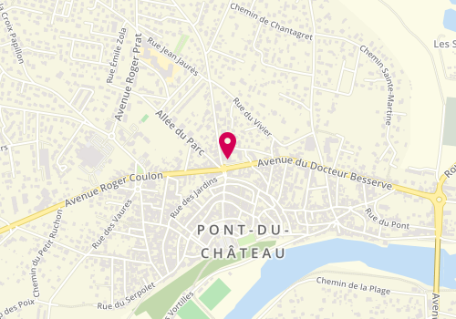 Plan de Crédit Agricole Centre France - Pont du Chateau, 1 avenue du Dr Besserve, 63430 Pont-du-Château