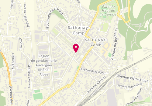 Plan de Caisse d'Epargne Sathonay, 977 Rue République, 69580 Sathonay-Camp