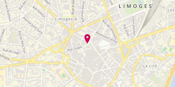 Plan de Limoges Sgpb Dr, 6 Rue Turgot 2 Et, 87000 Limoges