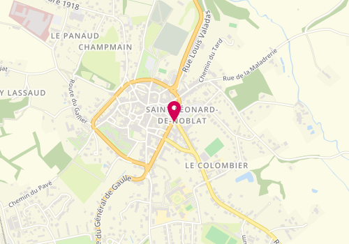 Plan de Saint Leonard, avenue du Champ de Mars, 87400 Saint-Léonard-de-Noblat