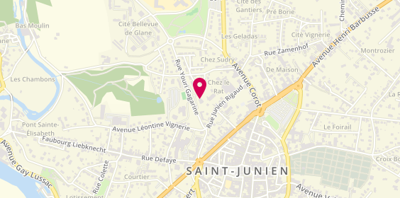 Plan de Caisse d'Epargne, avenue Iouri Gagarine, 87200 Saint-Junien