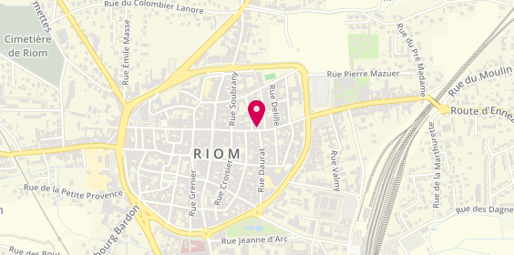 Plan de Riom Nuger, 17 Rue de l'Hôtel de Ville, 63200 Riom