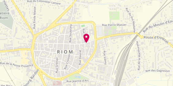 Plan de BNP Paribas - Riom, 12 Rue de l'Hôtel de Ville, 63200 Riom