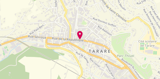 Plan de BNP Paribas - Tarare, 70 Rue de la République, 69170 Tarare