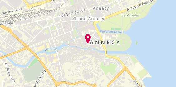 Plan de C A des Savoie Annecy Filaterie, 25 Rue Filaterie, 74000 Annecy