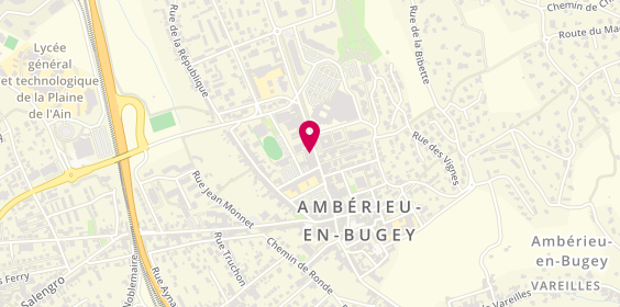 Plan de Caisse d'Epargne Amberieu Ville, 19 Rue Alexandre Bérard, 01500 Ambérieu-en-Bugey
