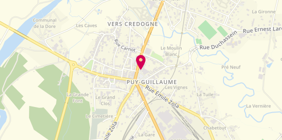 Plan de Caisse d'Epargne Ecureuil, place Jean Jaurès, 63290 Puy-Guillaume