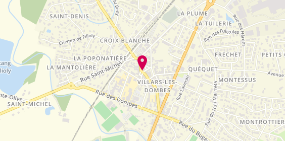 Plan de Banque Populaire Bourgogne Franche-Comté, 87 Rue du Commerce, 01330 Villars-les-Dombes