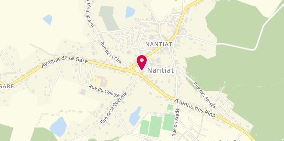 Plan de Caisse d'Epargne Nantiat, 5 place du Commerce, 87140 Nantiat