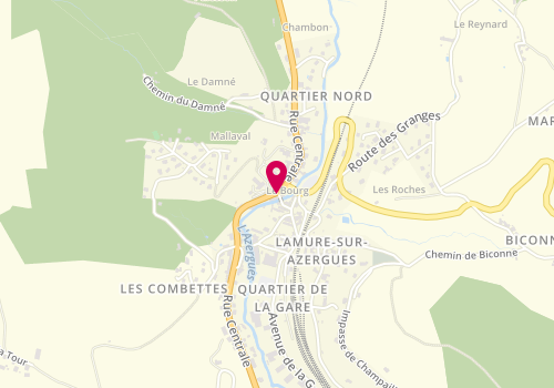 Plan de Caisse d'Epargne Lamure sur Azergues, 481 Rue Centrale, 69870 Lamure-sur-Azergues