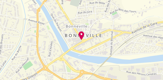 Plan de Caisse Locale Credit Agricole Bonneville, 236 place de l'Hôtel de Ville, 74130 Bonneville
