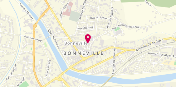 Plan de Banque Populaire Auvergne Rhône Alpes, 81 place Emile Favre, 74130 Bonneville