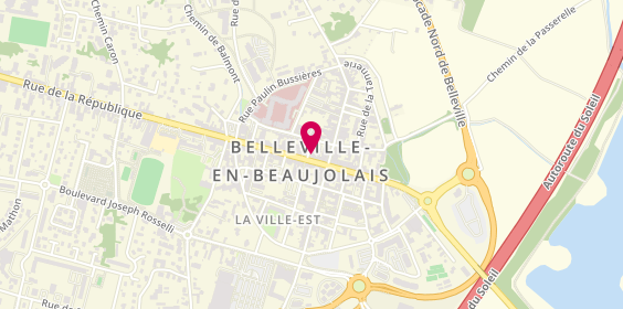 Plan de Banque Populaire Auvergne Rhône Alpes, 38 Rue de la République, 69220 Belleville