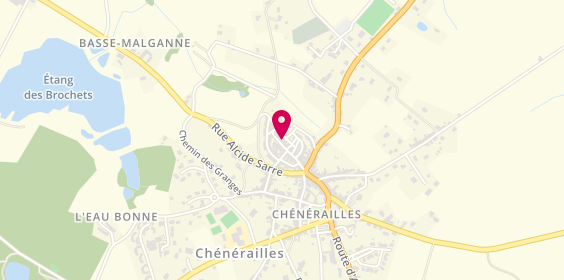 Plan de Crédit Agricole Centre France - Chénérailles, 4 Place du Marché Aux Anes, 23130 Chénérailles