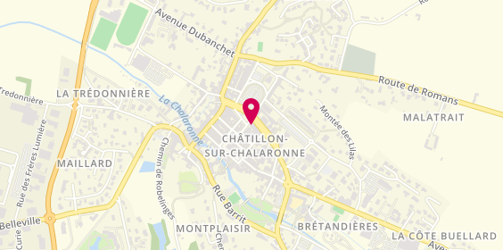 Plan de Banque Populaire Bourgogne Franche-Comté, 168 place de la République, 01400 Châtillon-sur-Chalaronne