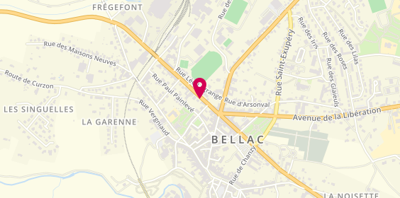 Plan de Bellac, 13 avenue Jean Jaurès, 87300 Bellac