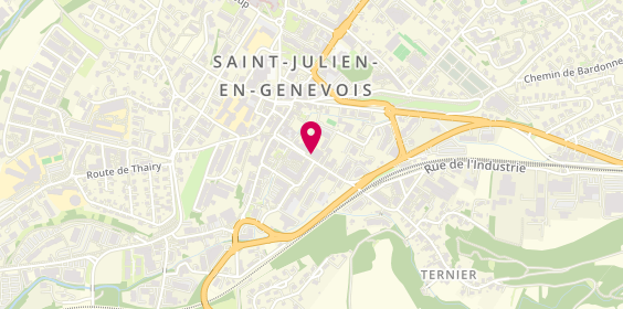 Plan de St Julien Ternier, 1-3 avenue de Ternier, 74160 Saint-Julien-en-Genevois