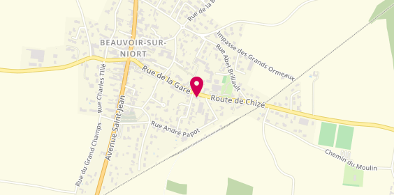 Plan de Crédit Agricole Charente-Maritime Deux-Sèvres, 330 Rue de la Gare, 79360 Beauvoir-sur-Niort