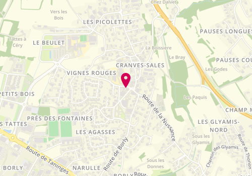 Plan de Credit Agricole Haute-Savoie Cranves Sales, 63 Route des Fontaines, 74380 Cranves-Sales