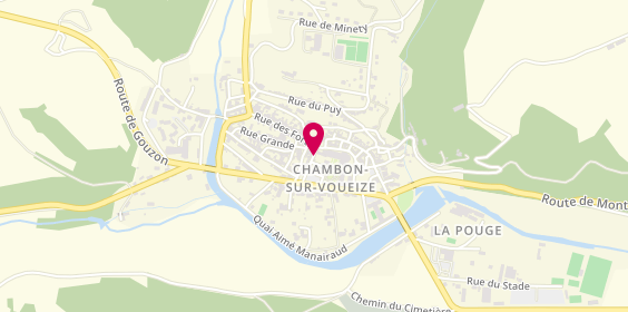 Plan de Caisse d'Epargne, 1 place Aubergier, 23170 Chambon-sur-Voueize