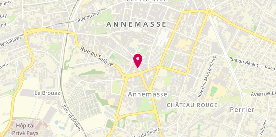 Plan de Annemasse Courriard, 6 Rue Marc Courriard, 74100 Annemasse