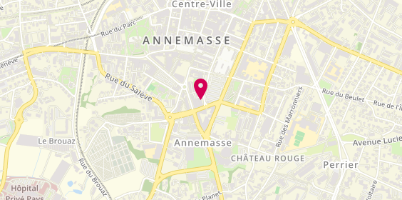 Plan de BNP Paribas - Annemasse, 10 Rue Charles Dupraz, 74100 Annemasse