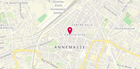 Plan de Banque Populaire Auvergne Rhône Alpes, 18 avenue de la Gare, 74100 Annemasse