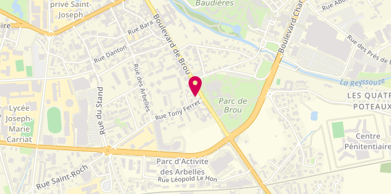 Plan de Caisse d'Epargne Bourg Brou, 168 Ter Boulevard de Brou, 01000 Bourg-en-Bresse